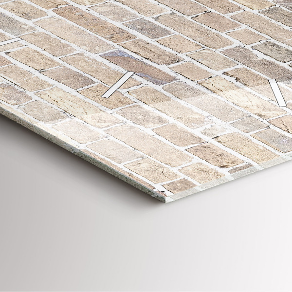 Štvorcové hodiny Tehlová stena