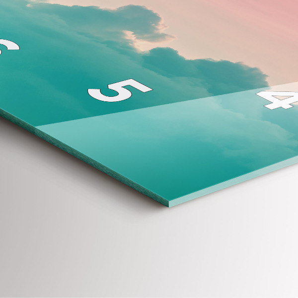 Štvorcové hodiny Obloha a stúpanie hôr