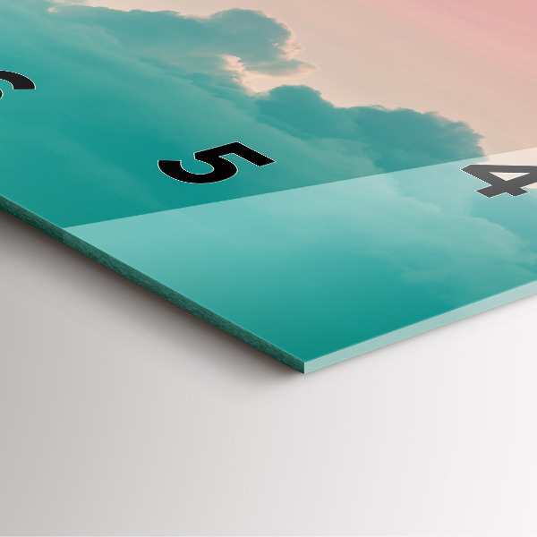 Štvorcové hodiny Obloha a stúpanie hôr