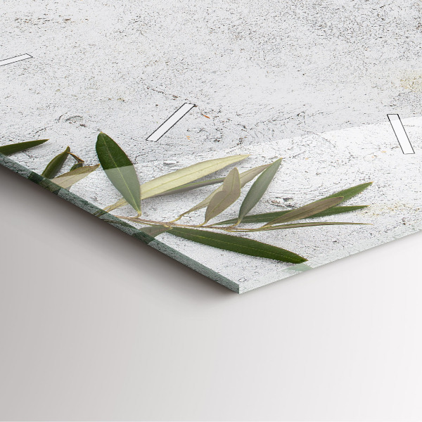 Štvorcové hodiny Minimalistické olivy