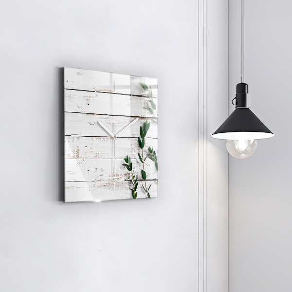 Štvorcové hodiny Drevené svetelné dosky