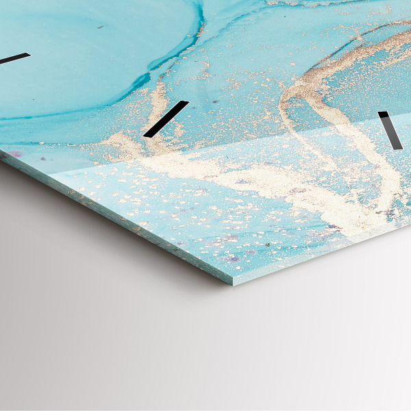 Štvorcové hodiny Dekoratívny mramor