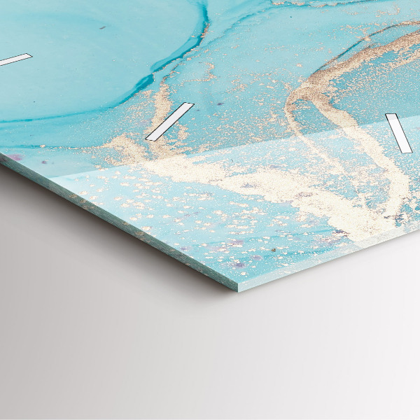 Štvorcové hodiny Dekoratívny mramor