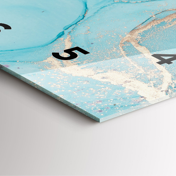 Štvorcové hodiny Dekoratívny mramor