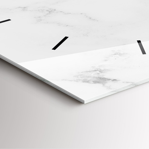 Štvorcové hodiny Elegantný mramor