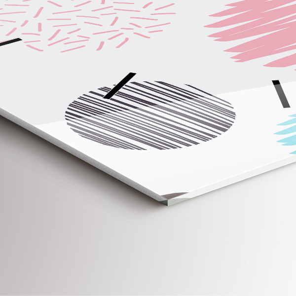 Štvorcové hodiny Geometrický vzor