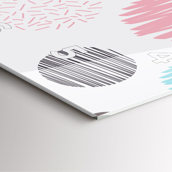 Štvorcové hodiny Geometrický vzor