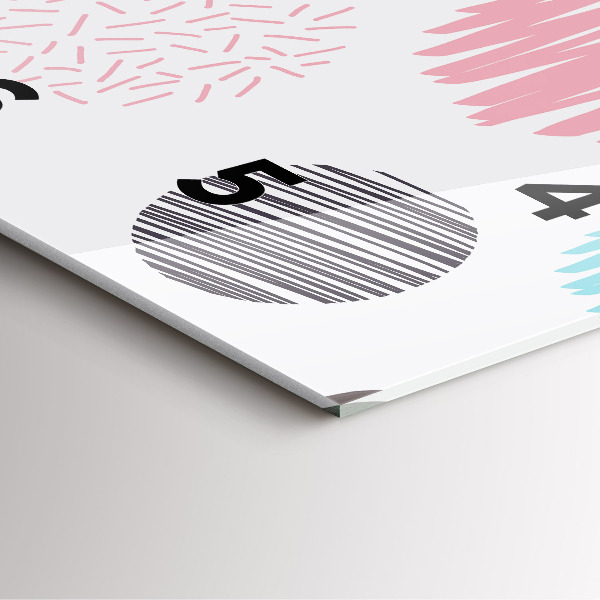 Štvorcové hodiny Geometrický vzor