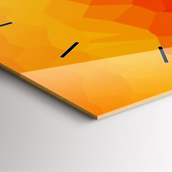 Štvorcové hodiny Farebná abstrakcia