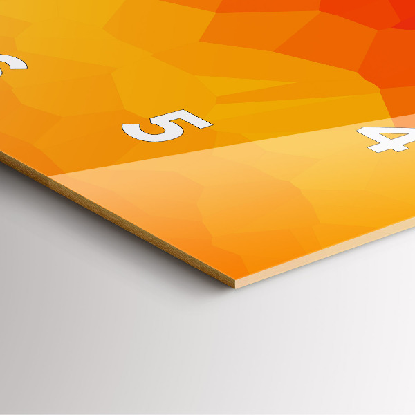 Štvorcové hodiny Farebná abstrakcia