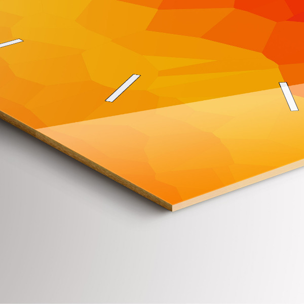 Štvorcové hodiny Farebná abstrakcia