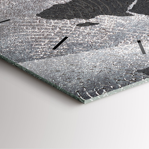 Štvorcové hodiny Konkrétna mapa sveta