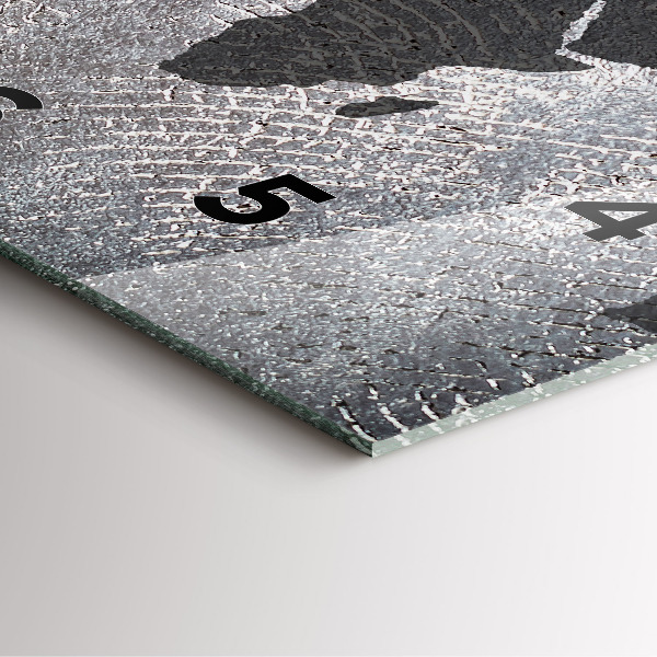 Štvorcové hodiny Konkrétna mapa sveta