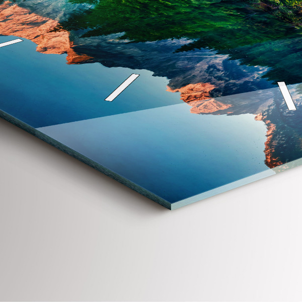 Štvorcové hodiny Jazerná krajina