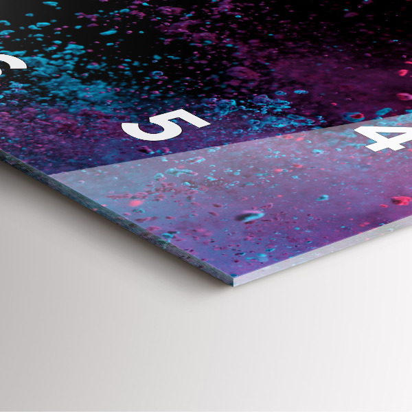 Štvorcové hodiny Explózia farieb