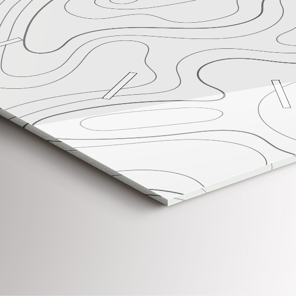 Štvorcové hodiny Abstrakcia škvrny