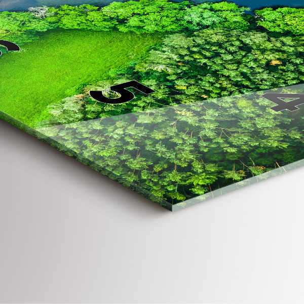 Štvorcové hodiny Rieka v lese