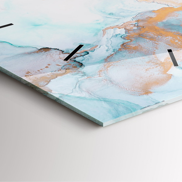 Štvorcové hodiny Abstraktný obraz