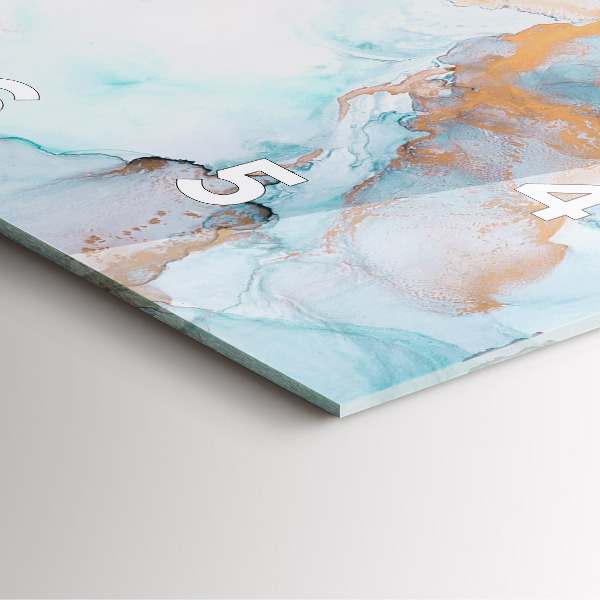 Štvorcové hodiny Abstraktný obraz