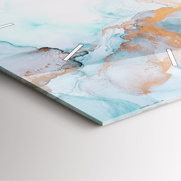 Štvorcové hodiny Abstraktný obraz