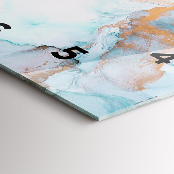 Štvorcové hodiny Abstraktný obraz