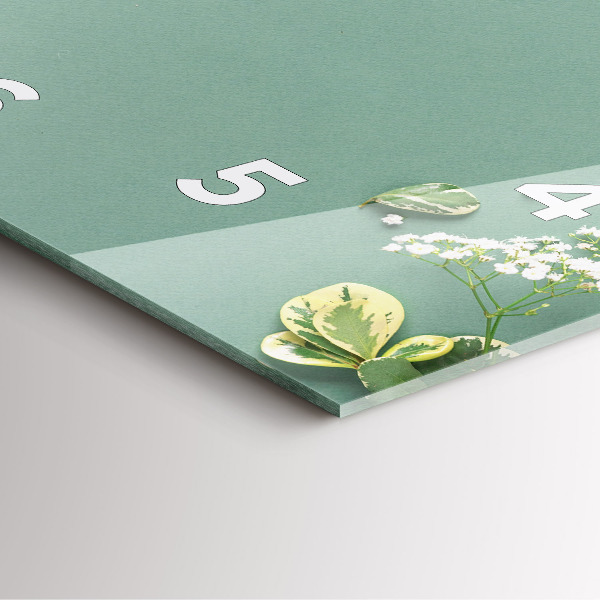 Štvorcové hodiny Jemné kvety