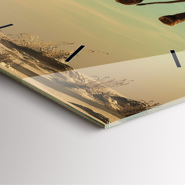 Štvorcové hodiny Slon na strome