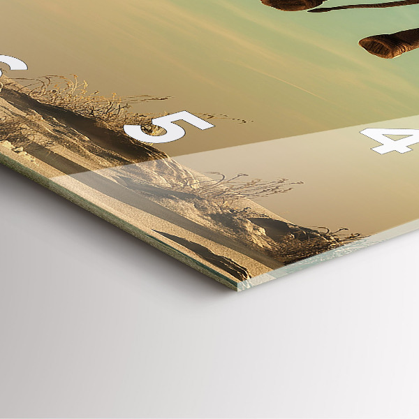 Štvorcové hodiny Slon na strome