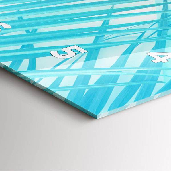 Štvorcové hodiny Tropická palma