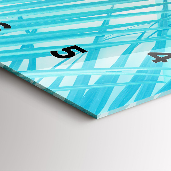 Štvorcové hodiny Tropická palma