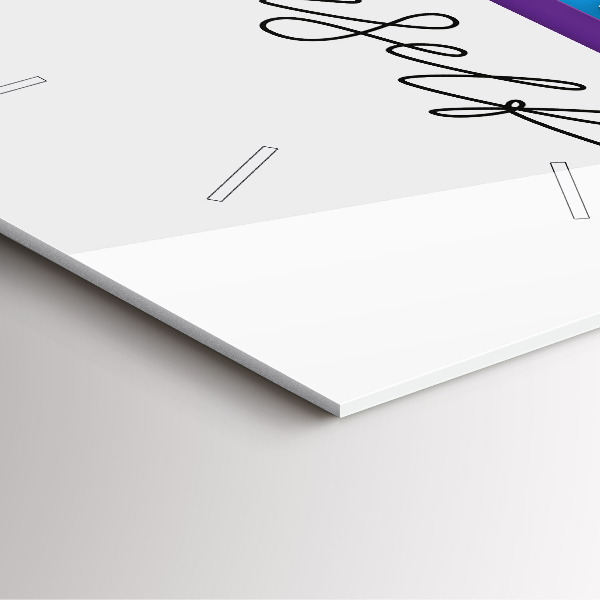 Štvorcové hodiny Nápis Buď sám sebou