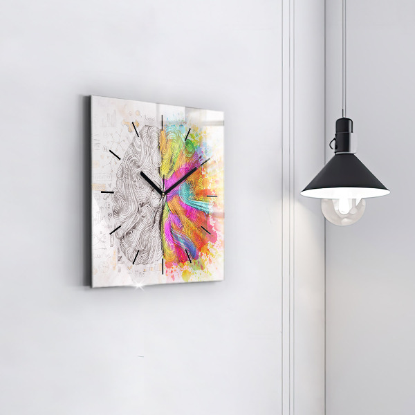 Štvorcové hodiny Abstrakcia mozgu