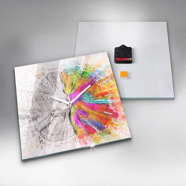 Štvorcové hodiny Abstrakcia mozgu