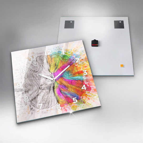 Štvorcové hodiny Abstrakcia mozgu