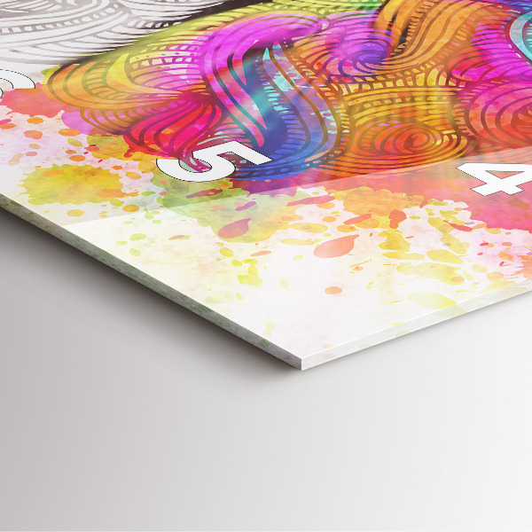 Štvorcové hodiny Abstrakcia mozgu