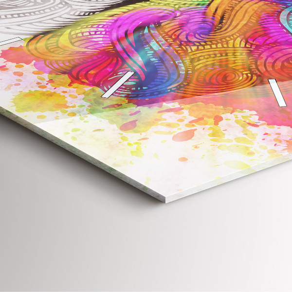 Štvorcové hodiny Abstrakcia mozgu