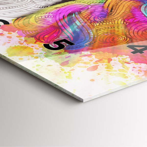 Štvorcové hodiny Abstrakcia mozgu