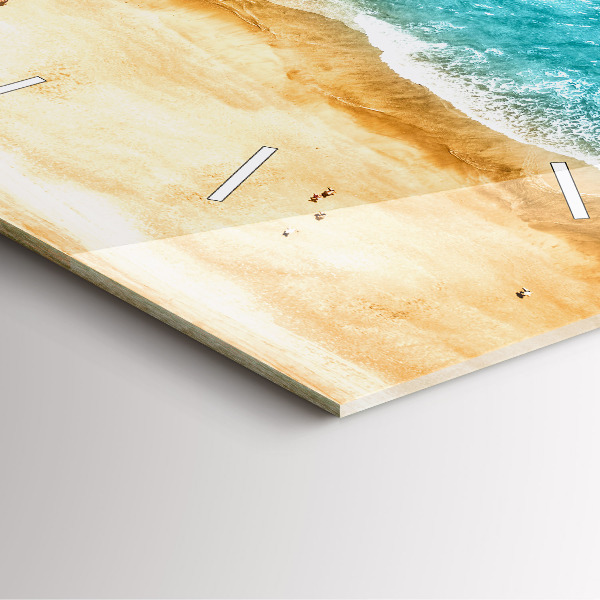 Štvorcové hodiny Ľudia na morskej pláži