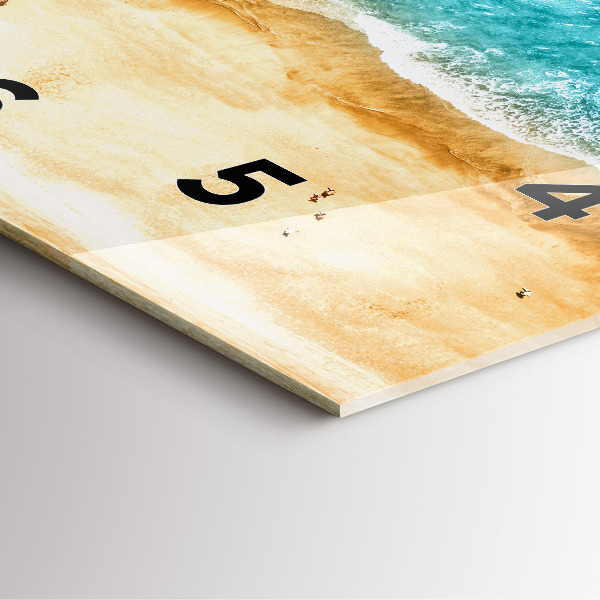 Štvorcové hodiny Ľudia na morskej pláži