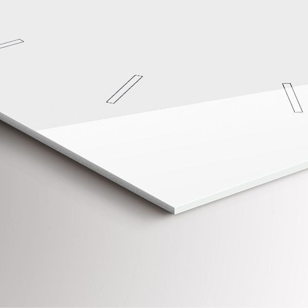 Štvorcové hodiny Tropické listy