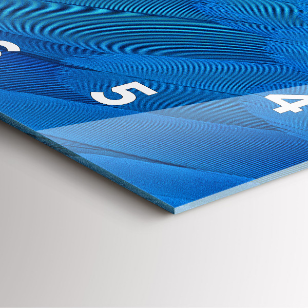 Štvorcové hodiny Vtáčie pierko