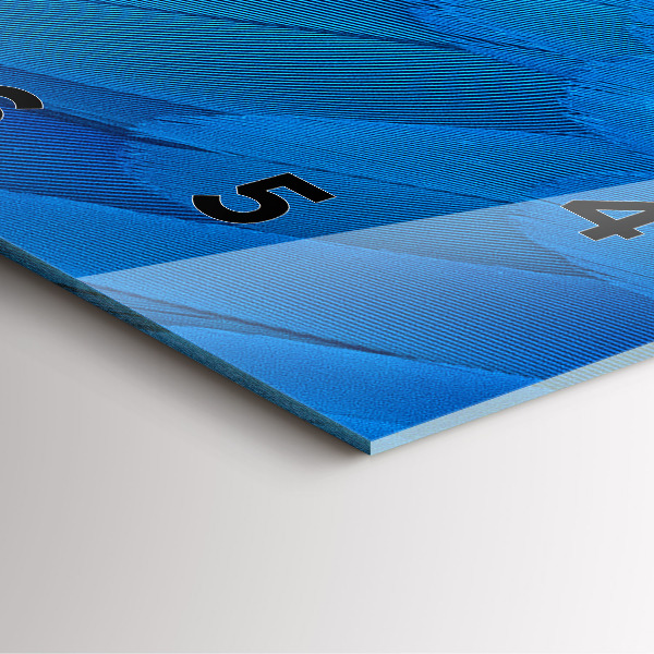 Štvorcové hodiny Vtáčie pierko