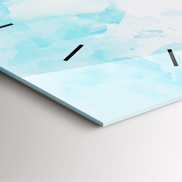 Štvorcové hodiny Maľované škvrny