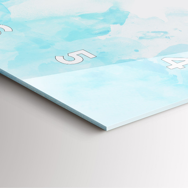 Štvorcové hodiny Maľované škvrny