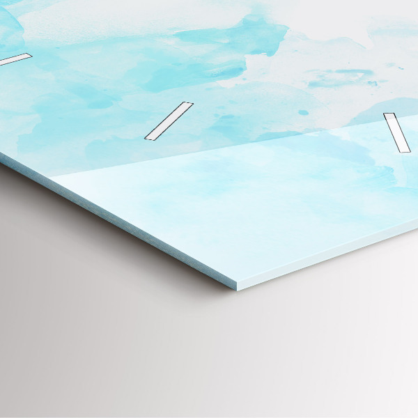 Štvorcové hodiny Maľované škvrny