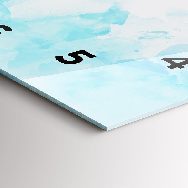 Štvorcové hodiny Maľované škvrny