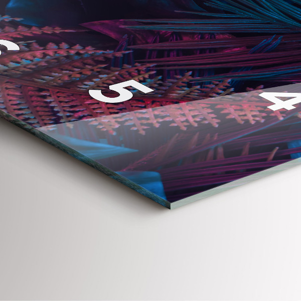 Štvorcové hodiny Exotické kvety