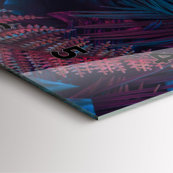 Štvorcové hodiny Exotické kvety