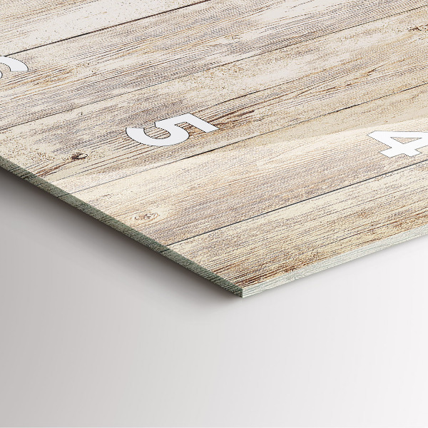 Štvorcové hodiny Drevené panely