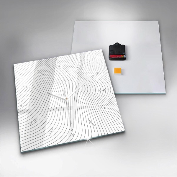 Štvorcové hodiny Abstraktné línie